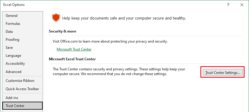 Trust Centre